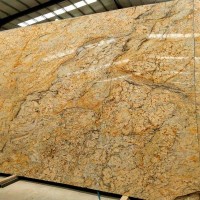 gold granite flooring slab cut to size wall cladding